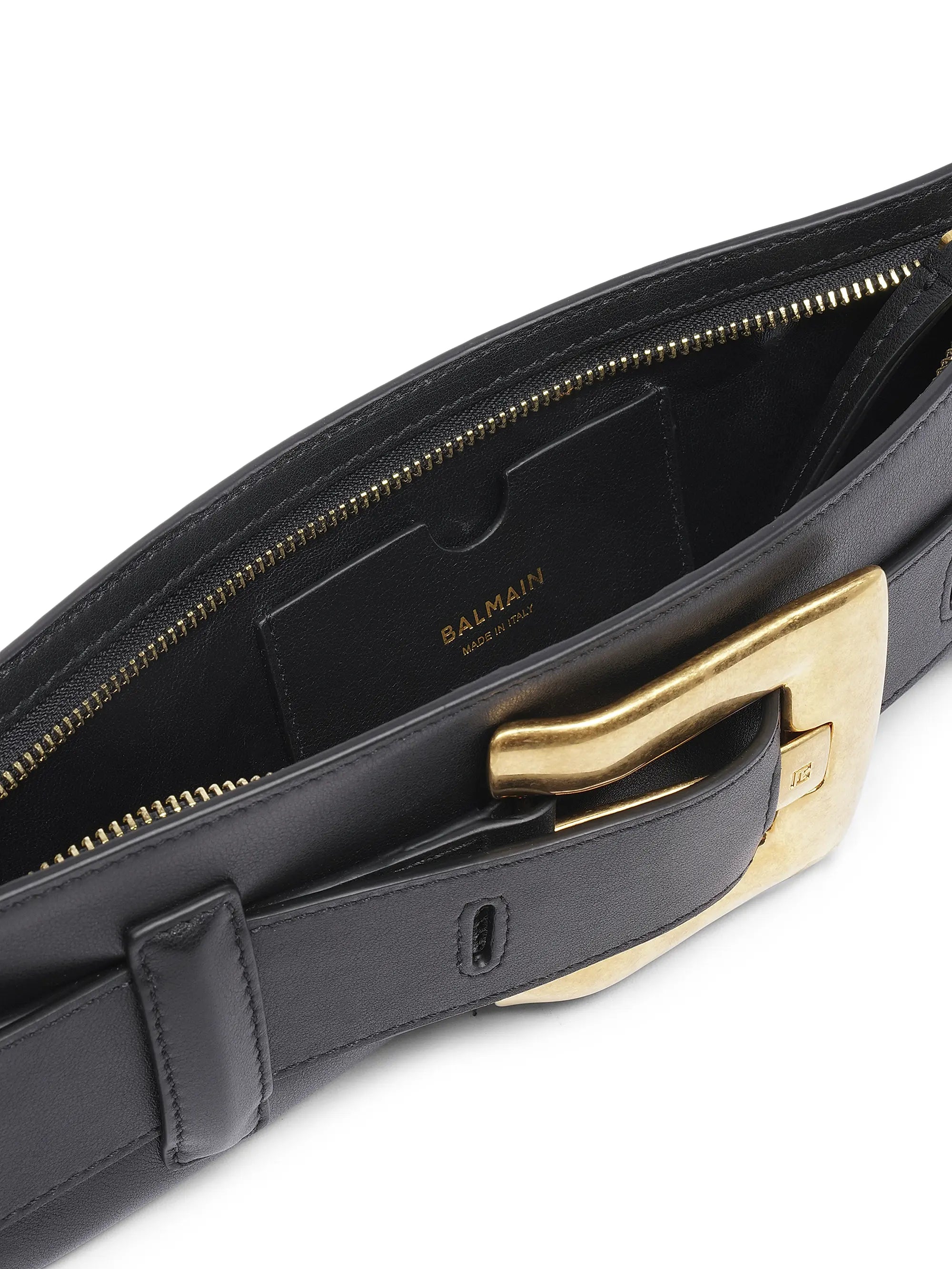 Balmain Anthem Leather Clutch