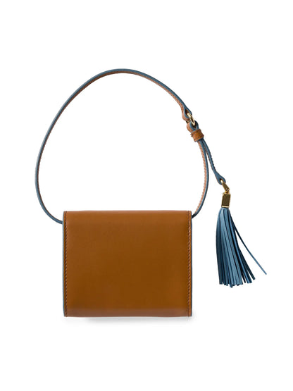 Miu Miu Leather Wallet with Shoulder Strap