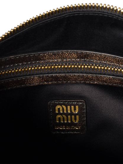 Miu Miu Pocket Nappa Leather Shoulder Bag