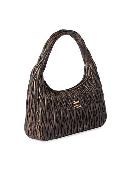 Miu Miu Wander Matelassé Nappa Leather Top Handle Bag