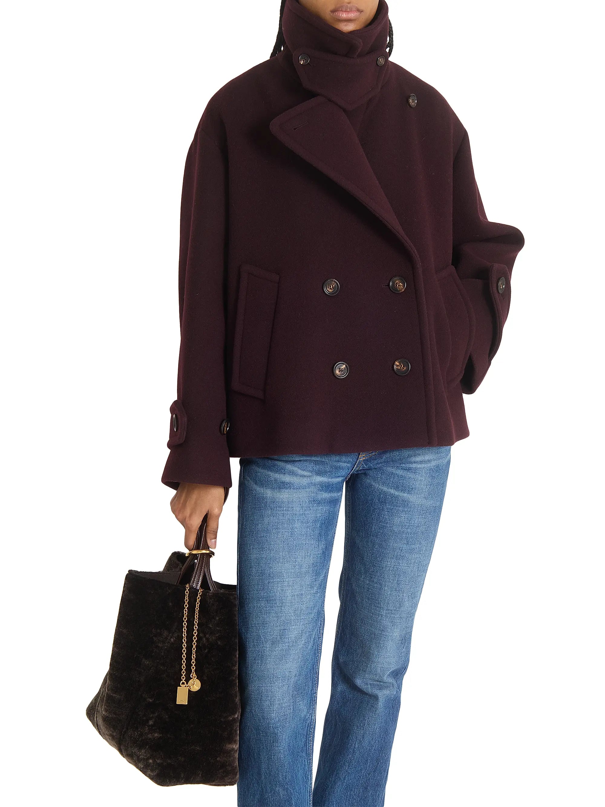 Chloé Spin Shearling Tote Bag