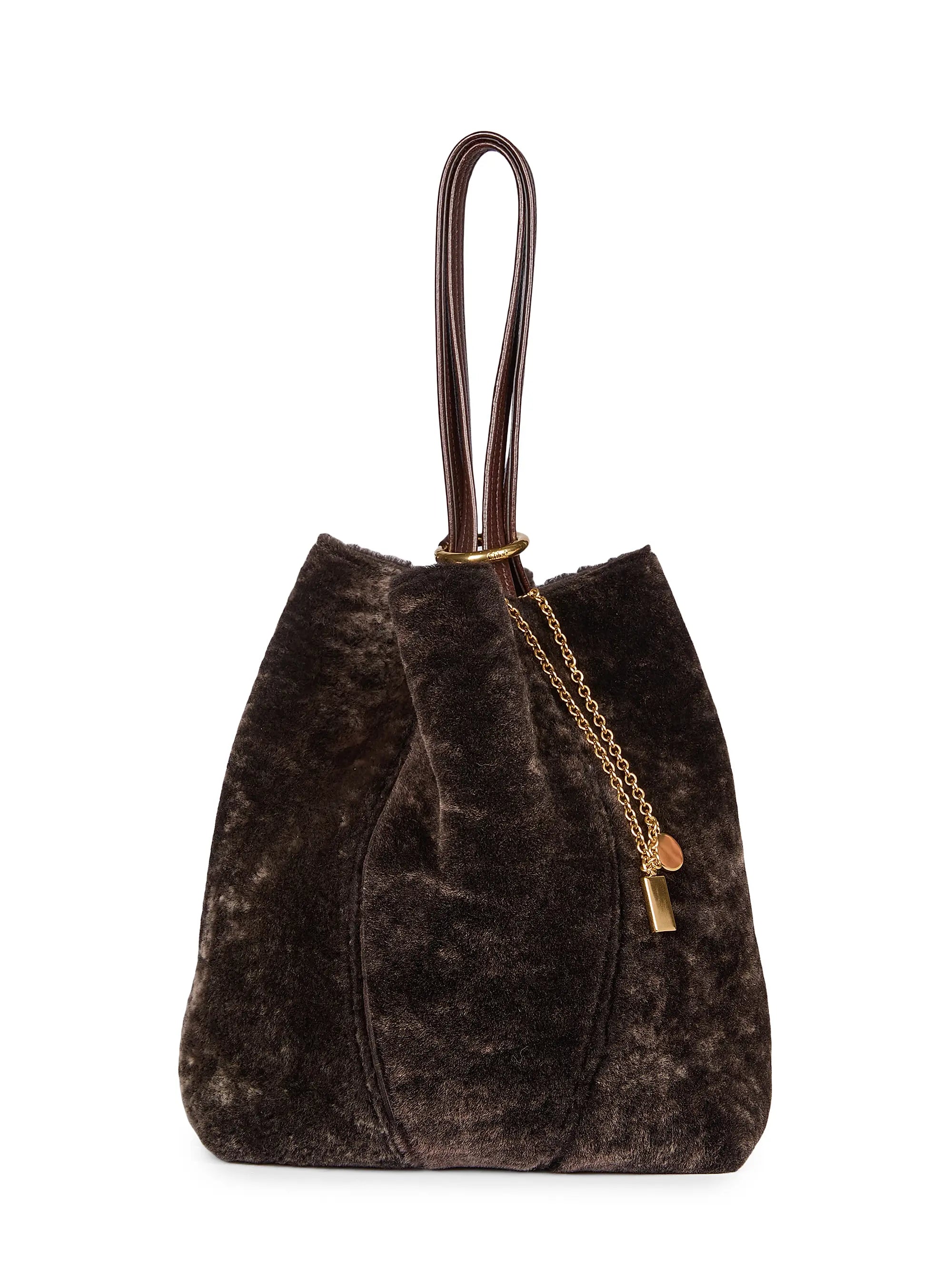 Chloé Spin Shearling Tote Bag