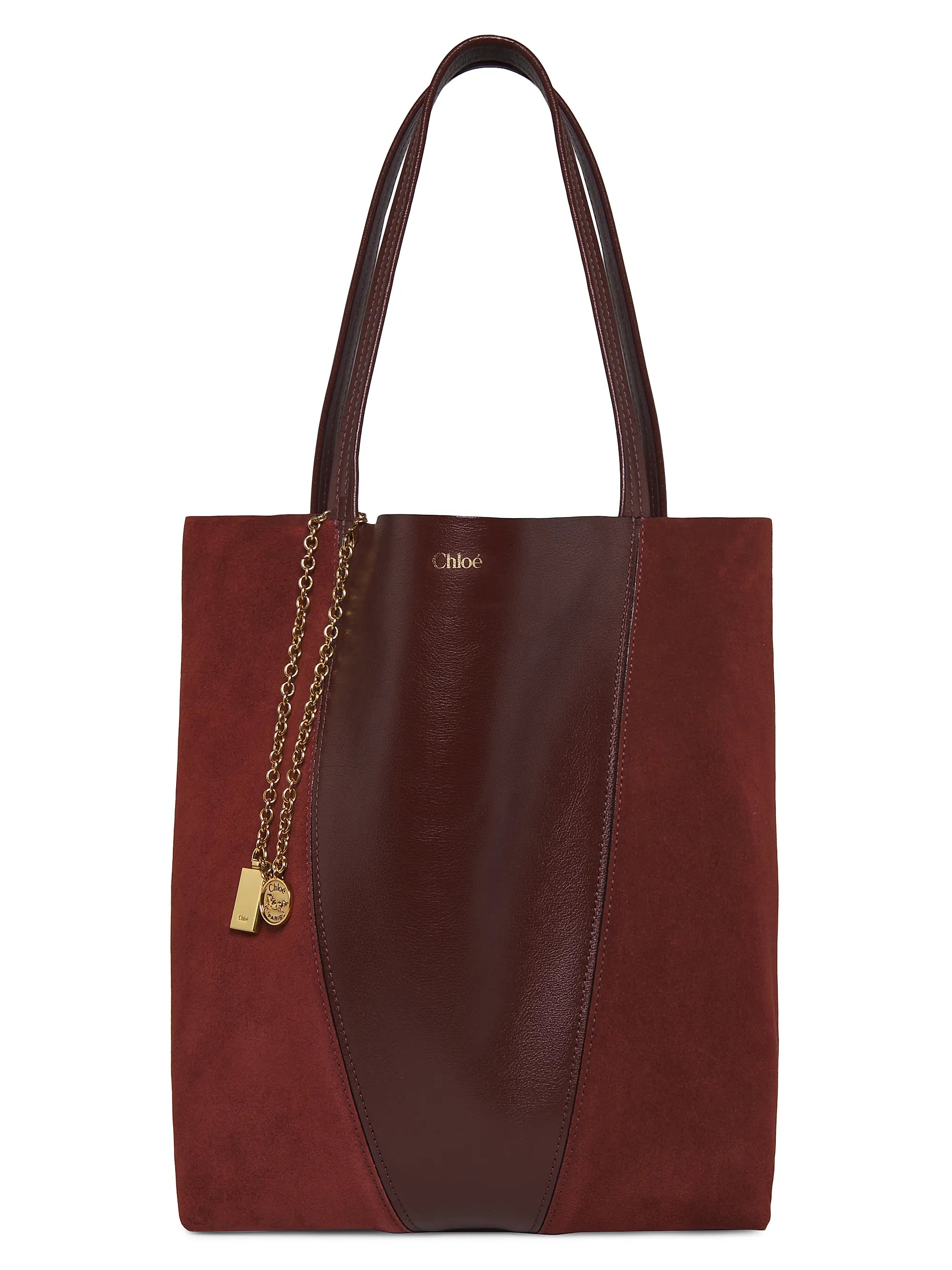 Chloé Spin Leather & Suede Tote Bag