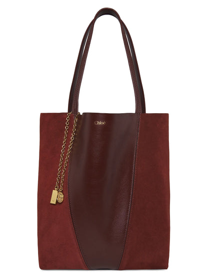 Chloé Spin Leather & Suede Tote Bag