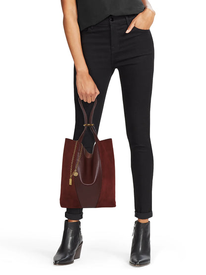 Chloé Spin Leather & Suede Tote Bag