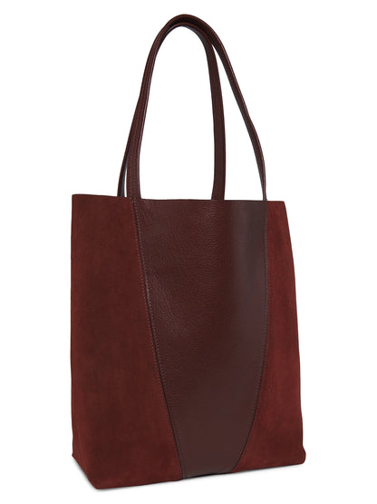 Chloé Spin Leather & Suede Tote Bag