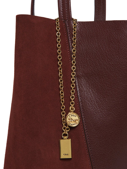 Chloé Spin Leather & Suede Tote Bag