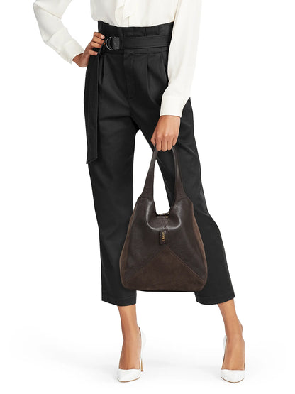 Chloé Balloon Leather & Suede Hobo Bag