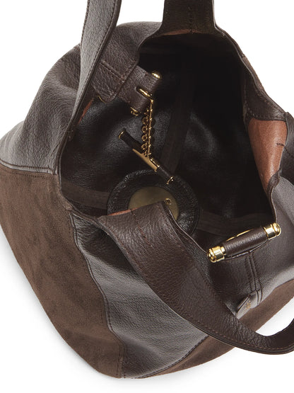 Chloé Balloon Leather & Suede Hobo Bag