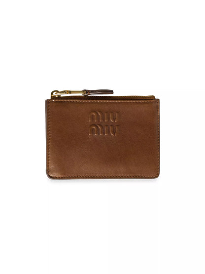 Miu Miu Nappa Leather Card Holder