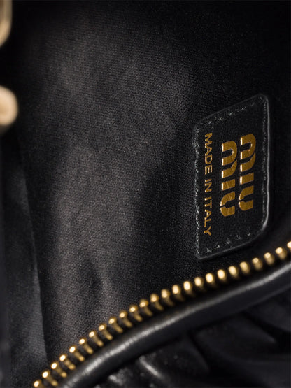 Miu Miu Matelassé Nappa Leather Pouch