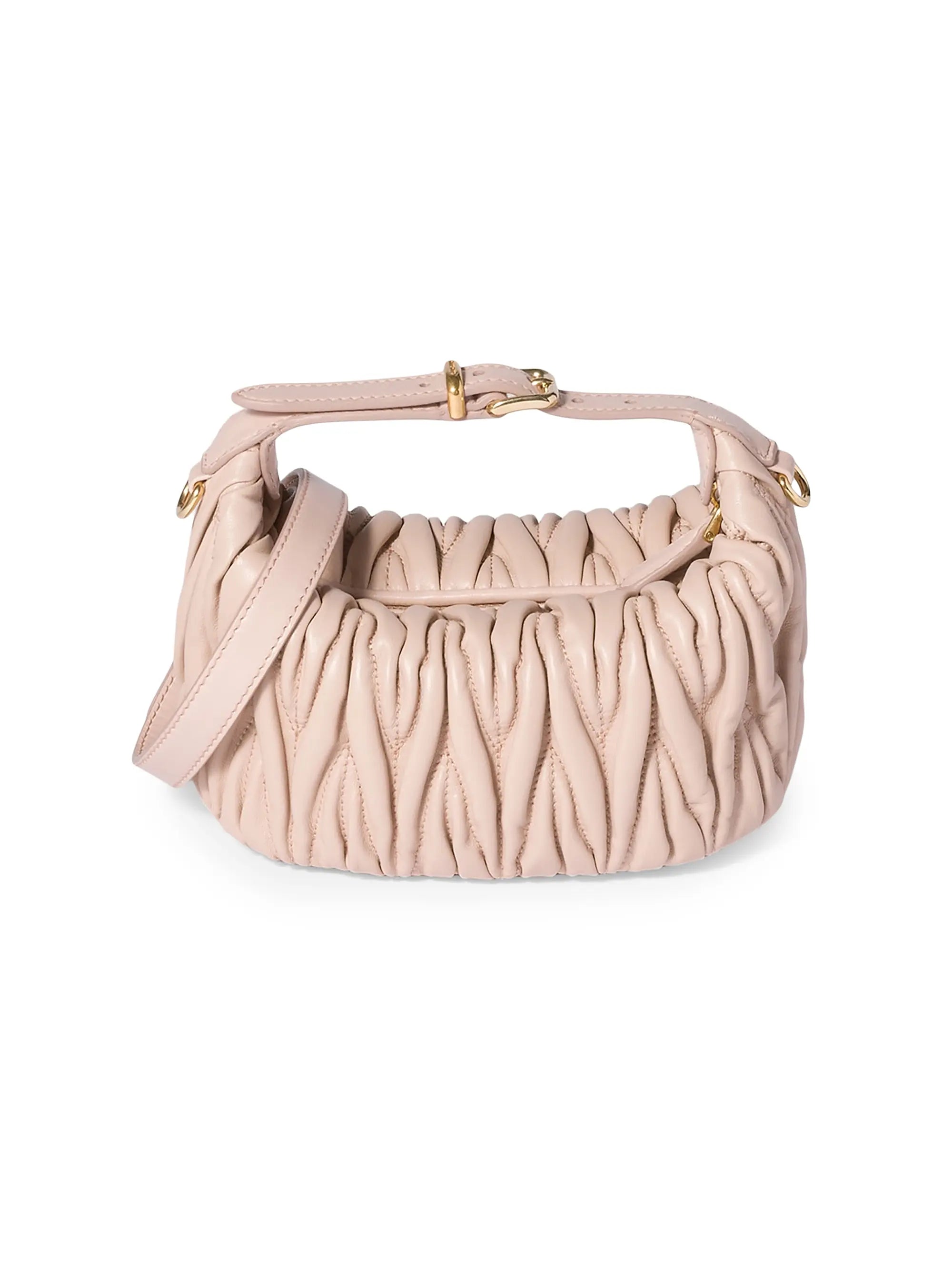 Miu Miu Matelassé Nappa Leather Pouch