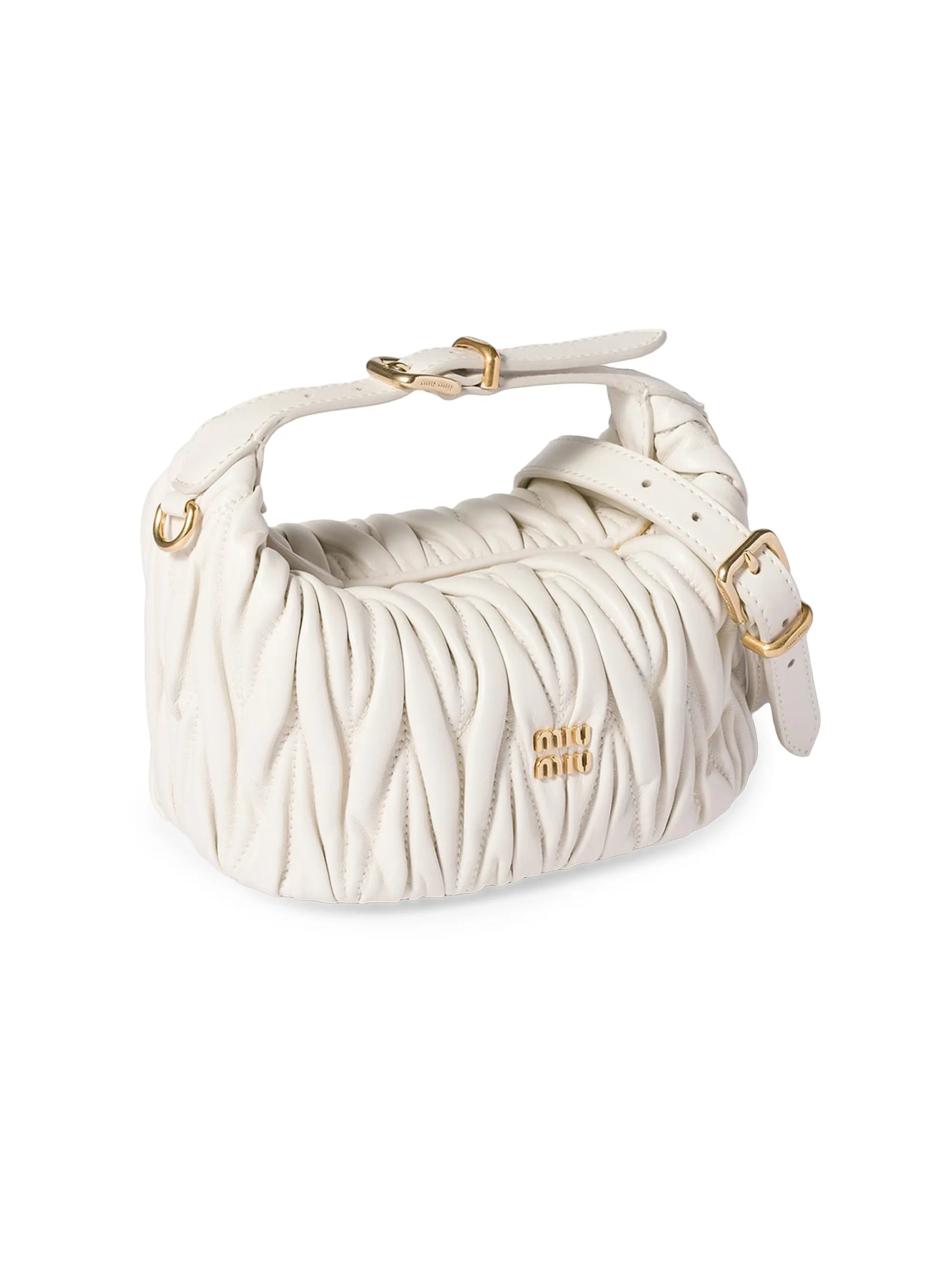 Miu Miu Matelassé Nappa Leather Pouch