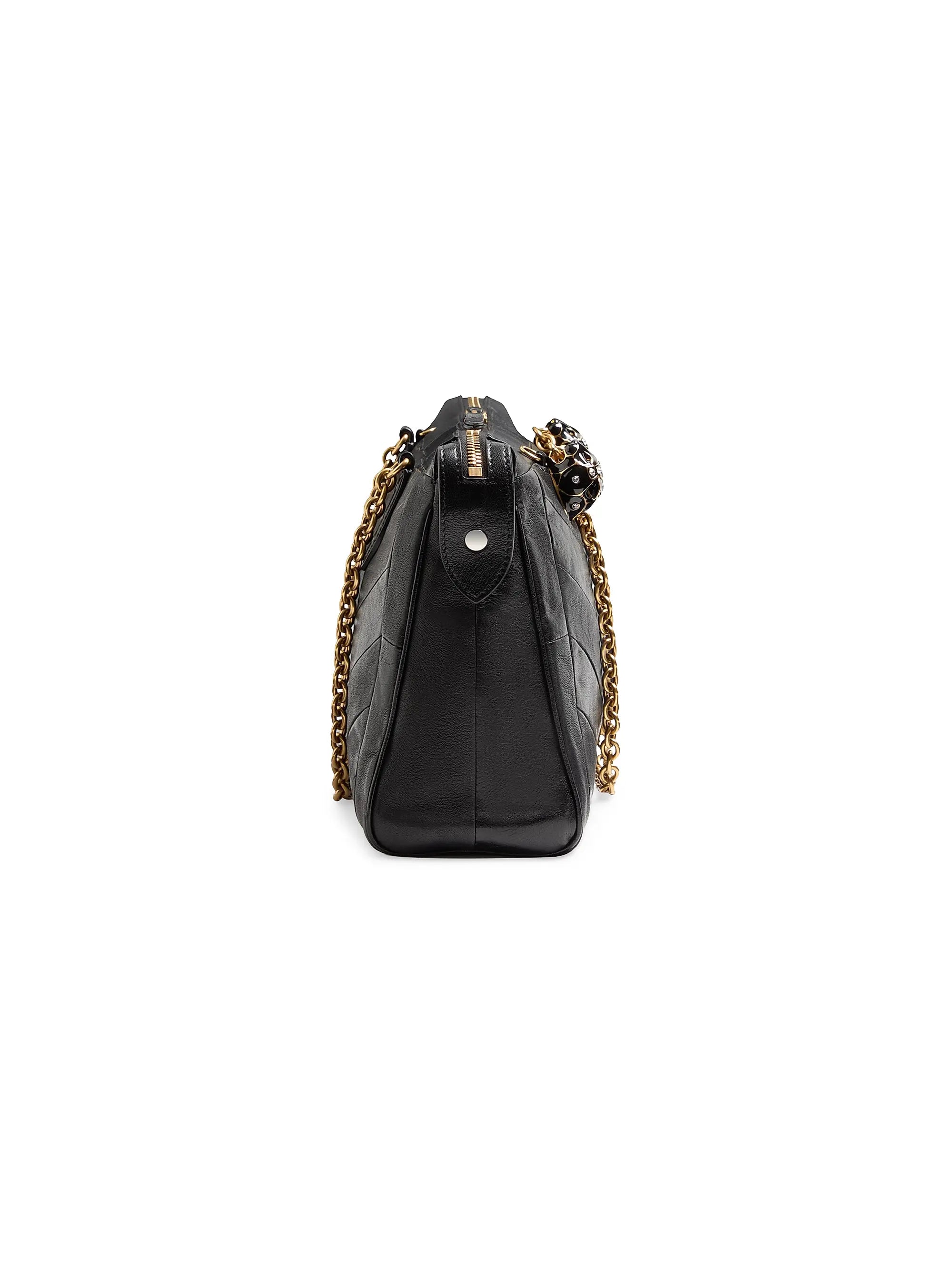 Valentino Garavani Panthea Shoulder Bag in Nappa Leather with Chevron Pattern