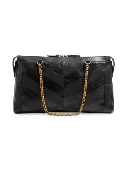 Valentino Garavani Panthea Shoulder Bag in Nappa Leather with Chevron Pattern