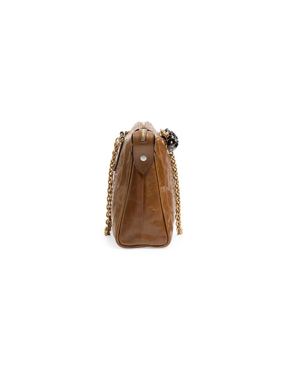Valentino Garavani Panthea Shoulder Bag in Nappa Leather with Chevron Pattern