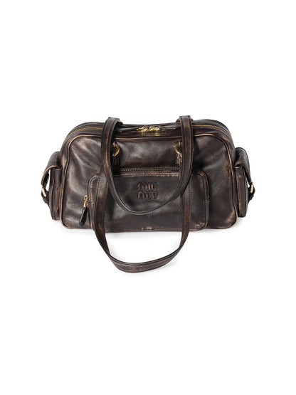 Miu Miu Pocket Nappa Leather Shoulder Bag