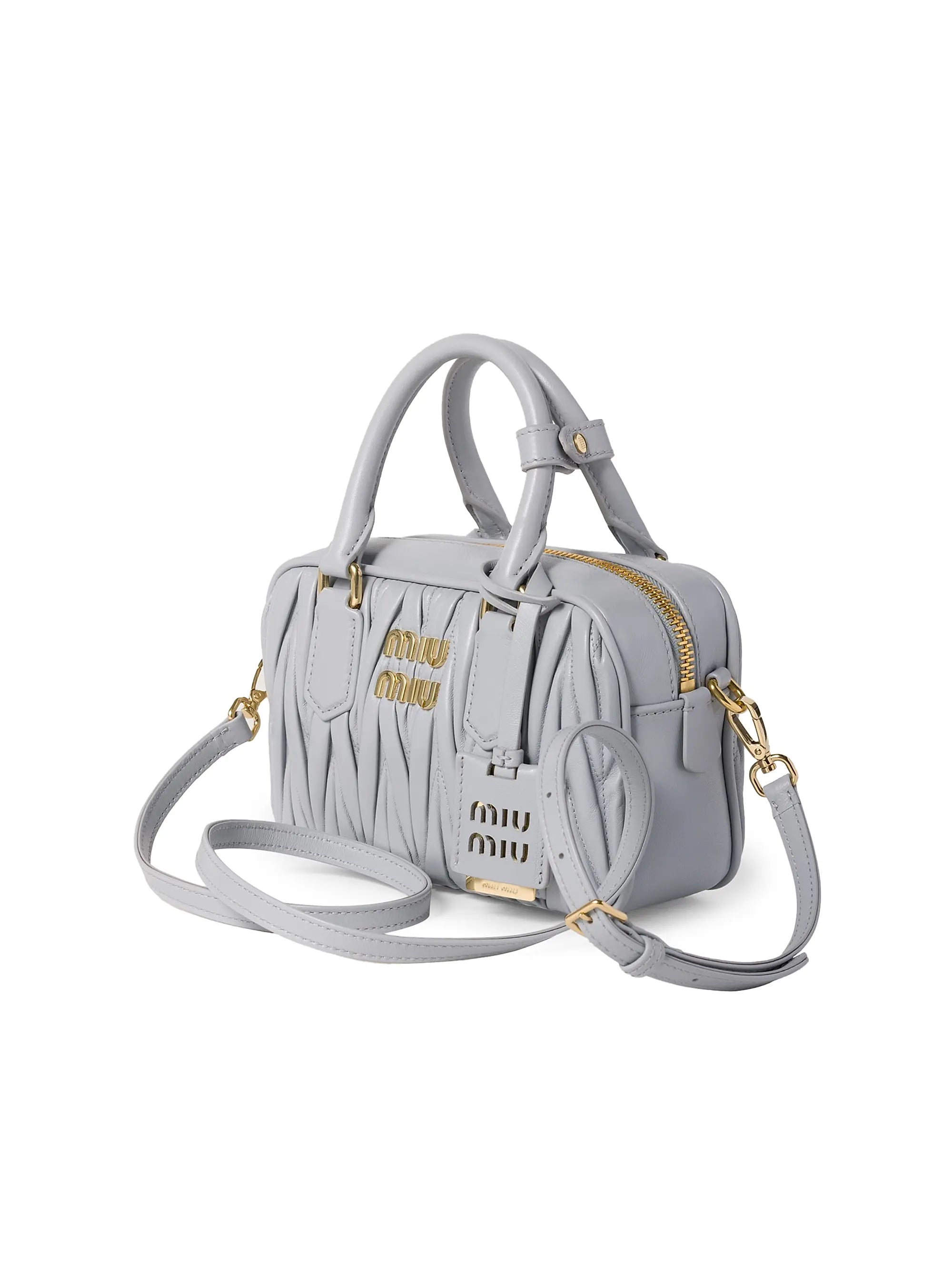 Miu Miu Arcadie Matelassé Nappa Leather Top Handle Bag