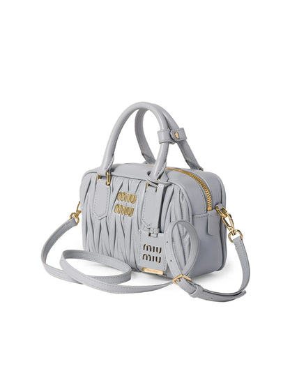 Miu Miu Arcadie Matelassé Nappa Leather Top Handle Bag