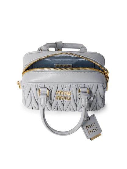 Miu Miu Arcadie Matelassé Nappa Leather Top Handle Bag