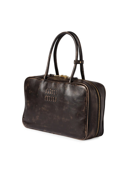 Miu Miu Beau Nappa Leather Top Handle Bag
