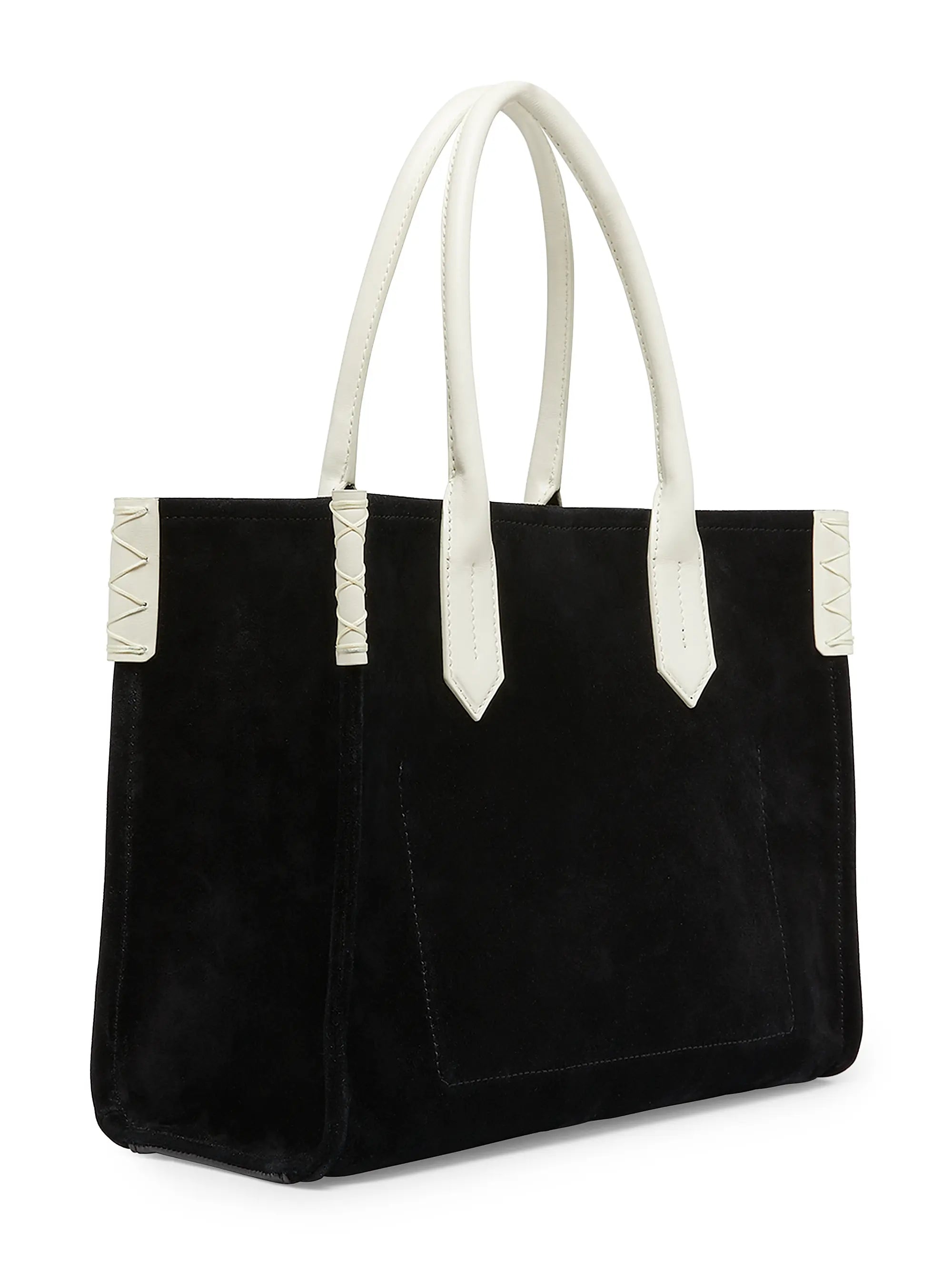 Balmain B-Army Logo Suede Tote Bag