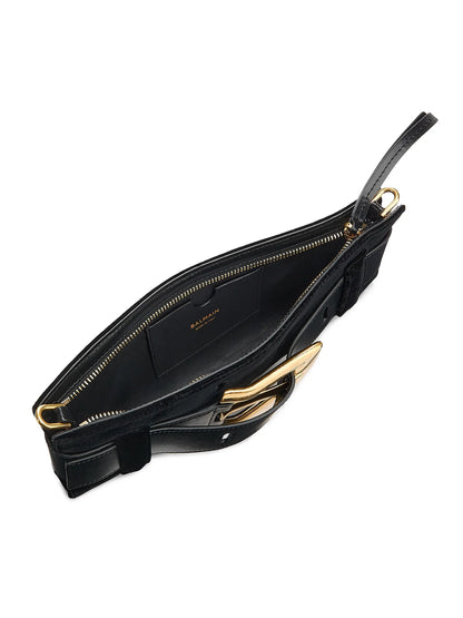 Balmain Anthem Velvet Clutch Bag