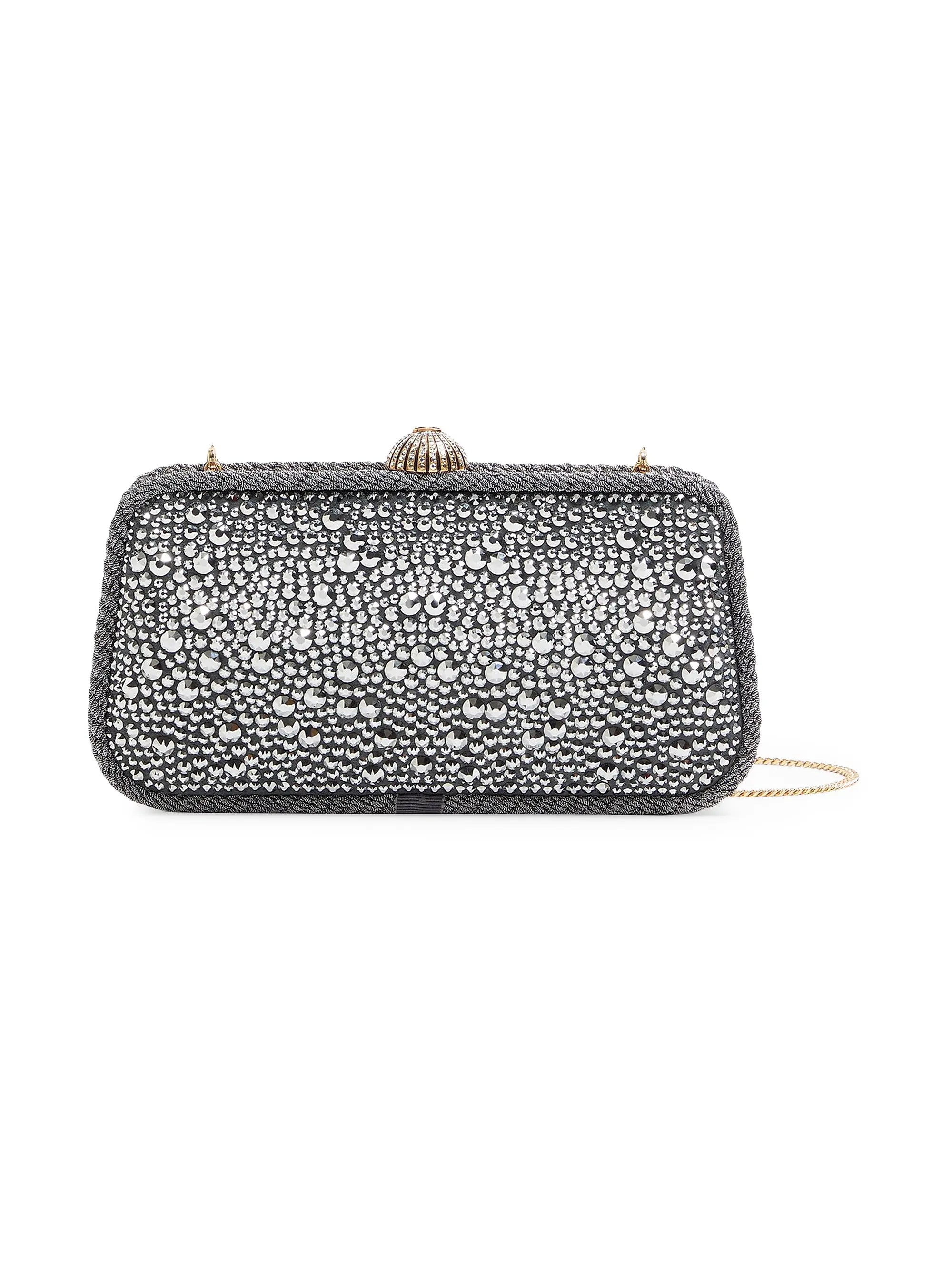 Valentino Garavani Carry Secrets Minaudiere Clutch with Rhinestones