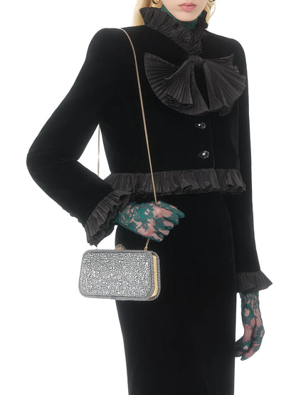Valentino Garavani Carry Secrets Minaudiere Clutch with Rhinestones