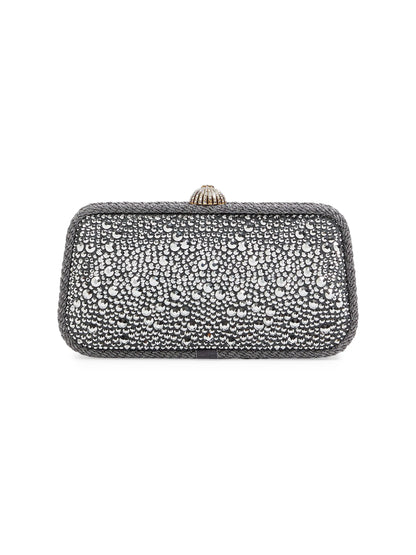 Valentino Garavani Carry Secrets Minaudiere Clutch with Rhinestones