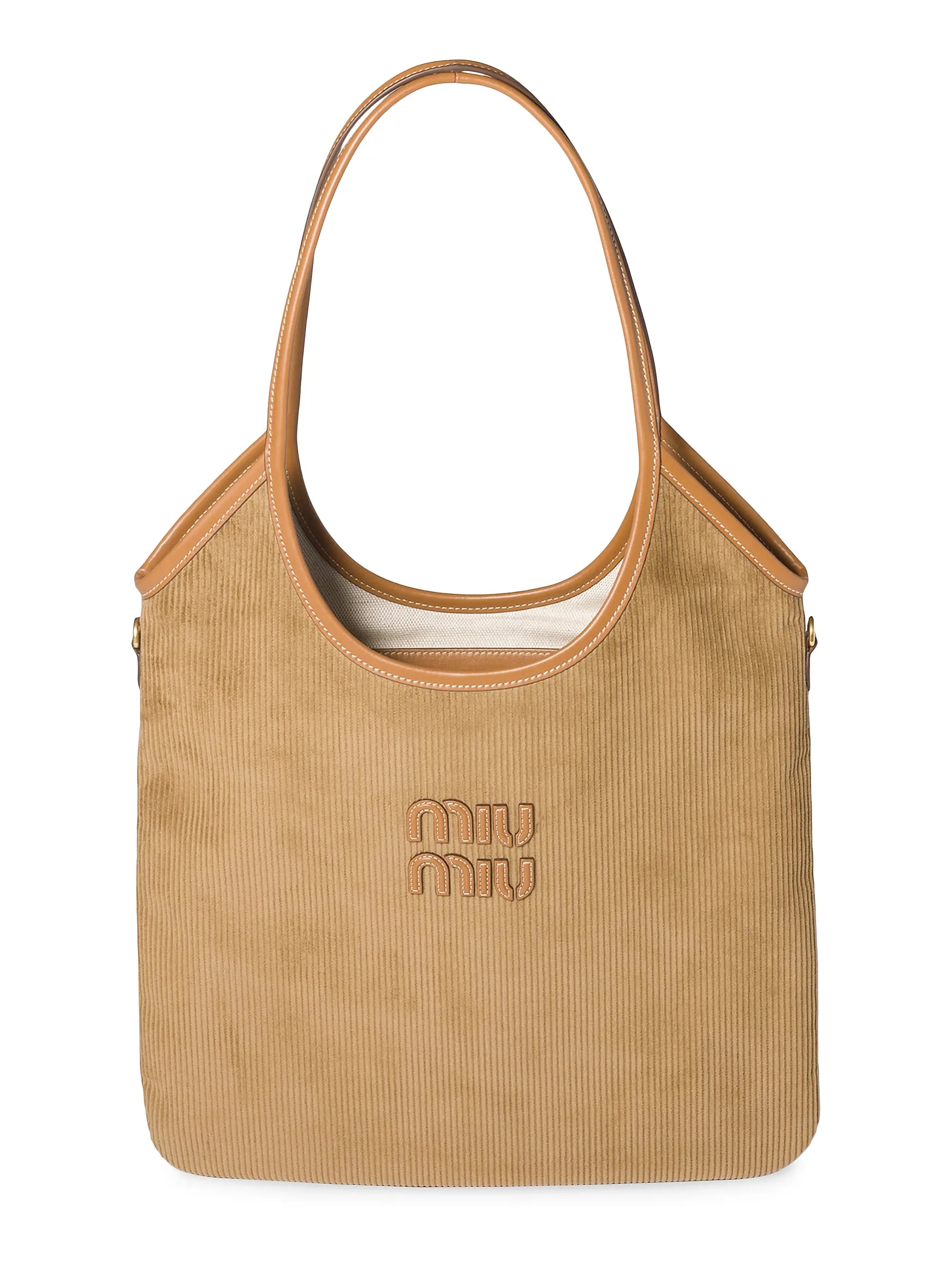 Miu Miu Ivy Corduroy Shoulder Bag