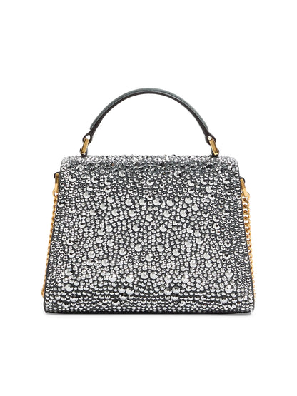Valentino Garavani VSling Mini Top Handle Bag with Rhinestones and Jewel Logo