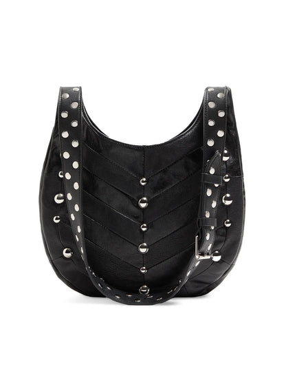 Valentino Garavani Hoboho Small Nappa Leather Hobo Bag with Chevron Pattern