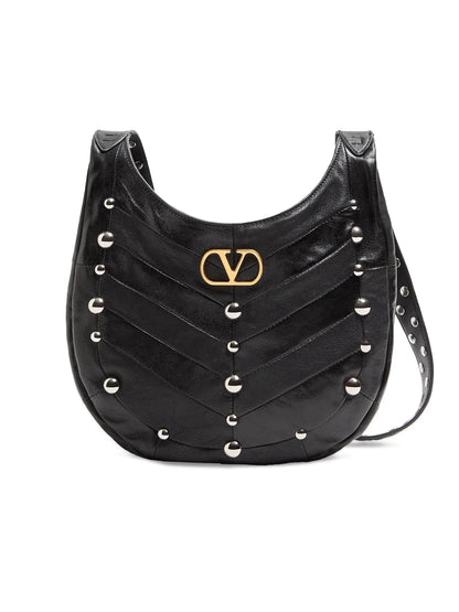 Valentino Garavani Hoboho Small Nappa Leather Hobo Bag with Chevron Pattern