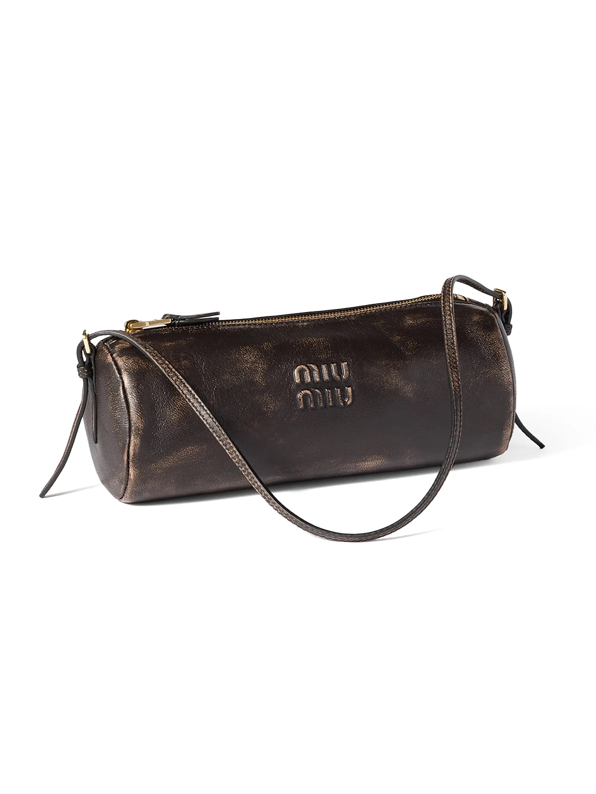 MIU MIU ダッチェス ポーチ カカオ ミュウミュウの新作“カカオブラウン”のバックパックや厚底スニーカー