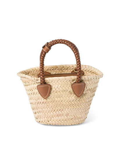 Miu Miu Woven Fabric Top Handle Bag