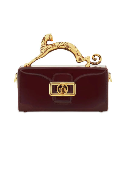 Lanvin Pencil Cat Nano Patent Leather Crossbody Bag