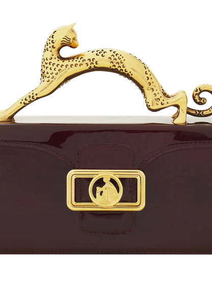 Lanvin Pencil Cat Nano Patent Leather Crossbody Bag