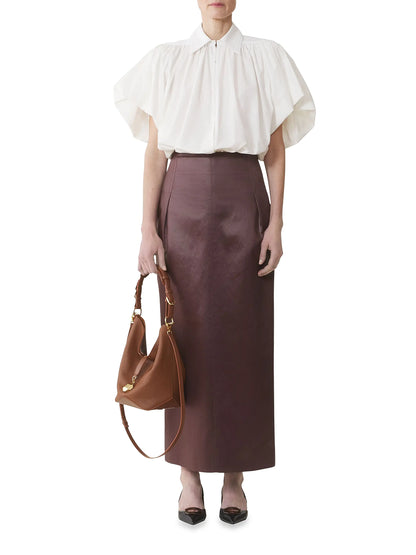 Lanvin Catch Medium Leather Bucket Bag