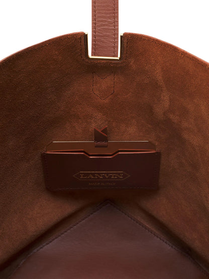 Lanvin Catch Medium Leather Bucket Bag