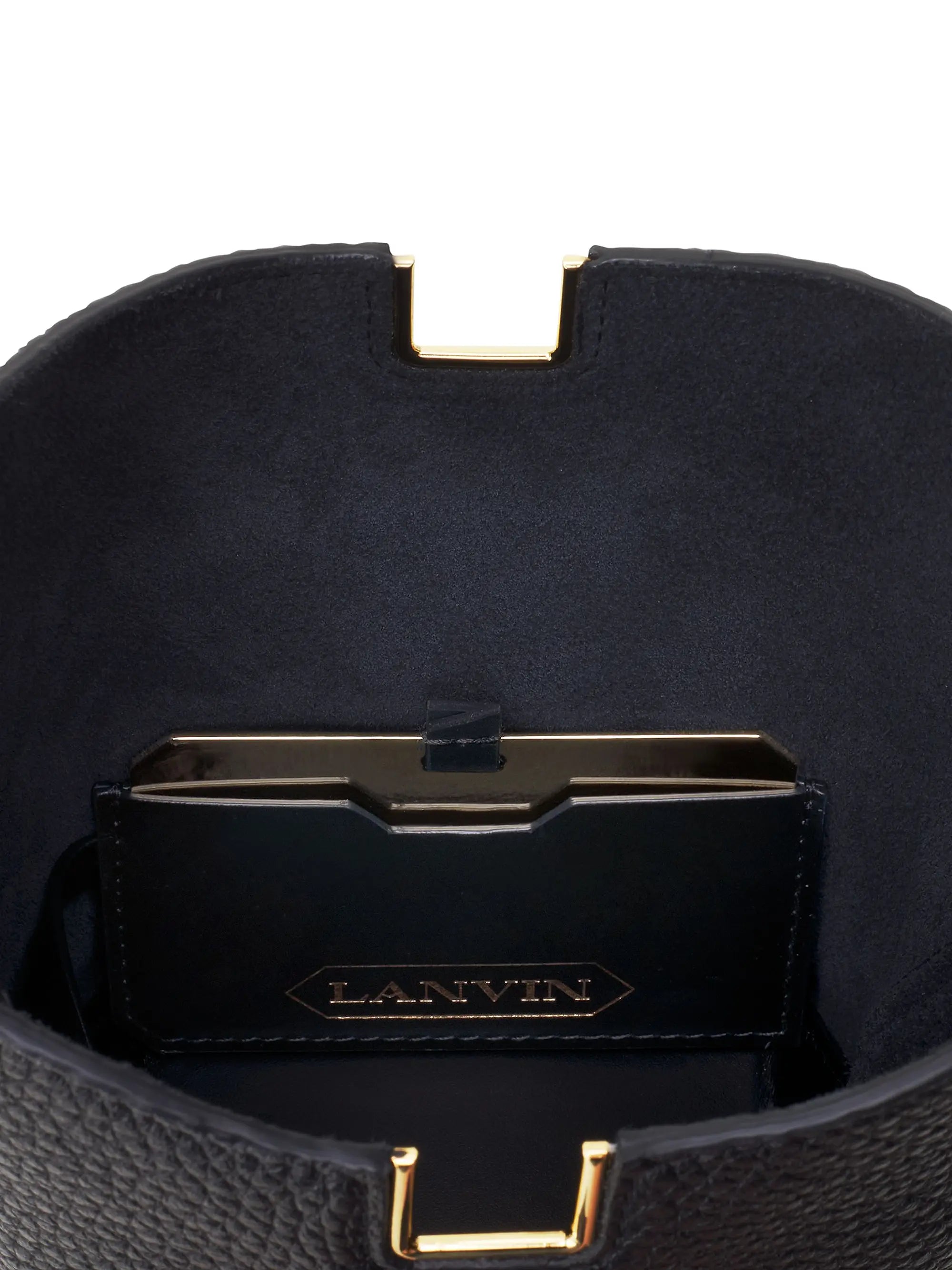 Lanvin Catch Nano Leather Bucket Bag