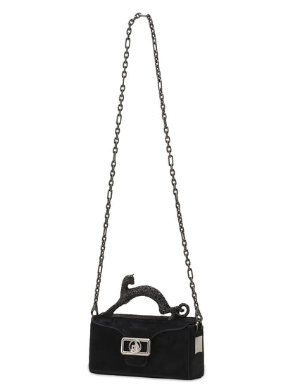 Lanvin Pencil Cat Nano Leather Crossbody Bag