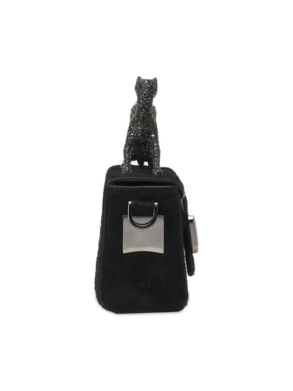Lanvin Pencil Cat Nano Leather Crossbody Bag
