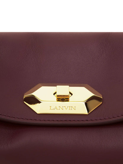 Lanvin Compagnon Asymmetrical Crossbody Bag in Leather