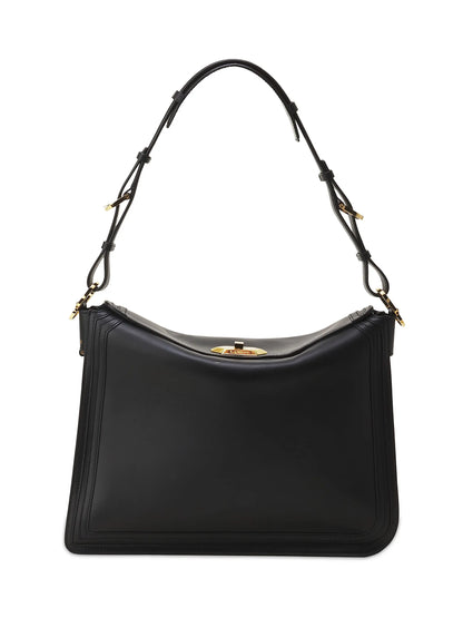 Lanvin Compagnon Asymmetrical Crossbody Bag in Leather