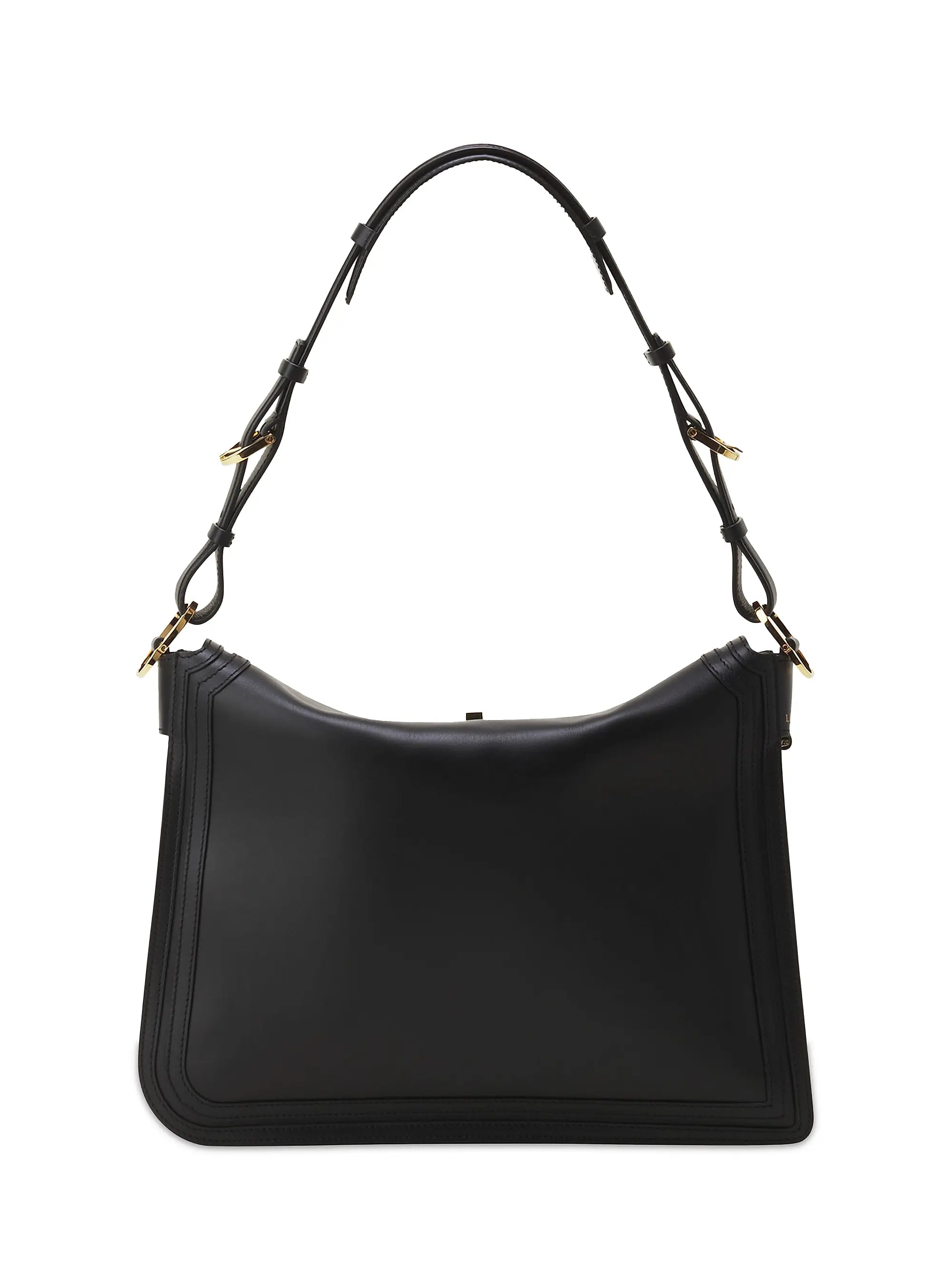 Lanvin Compagnon Asymmetrical Crossbody Bag in Leather