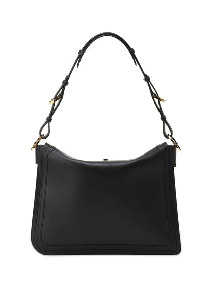 Lanvin Compagnon Asymmetrical Crossbody Bag in Leather