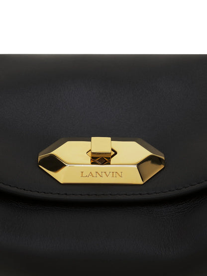 Lanvin Compagnon Asymmetrical Crossbody Bag in Leather