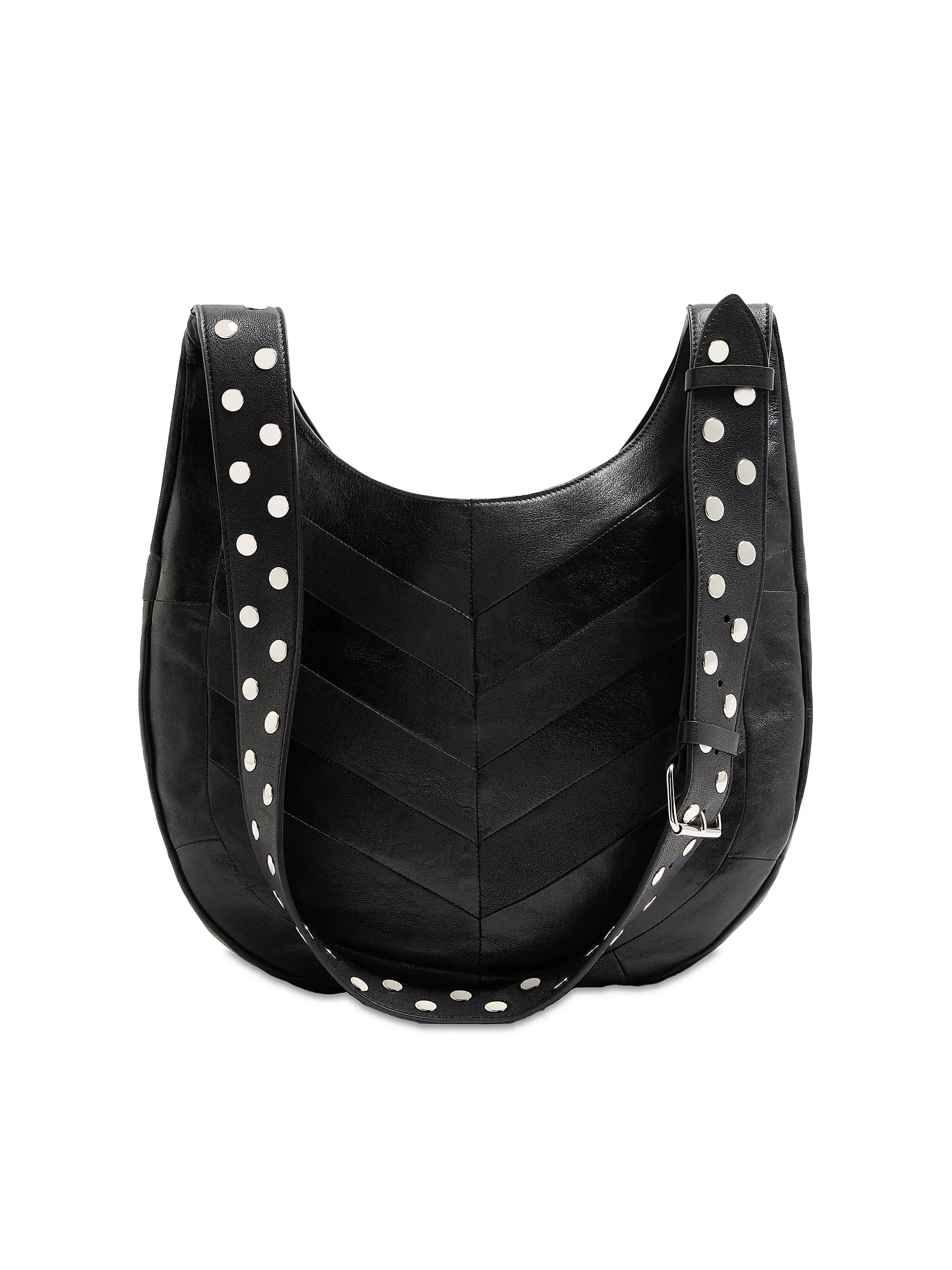 Valentino Garavani Hoboho Shoulder Bag in Nappa Leather with Chevron Pattern