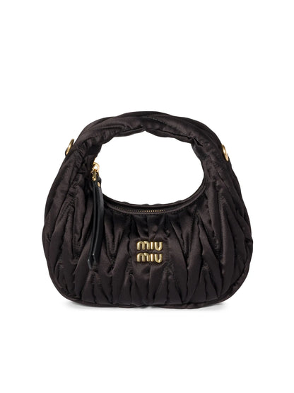 Miu Miu Wander Matelassé Silk Mini Top Handle Bag
